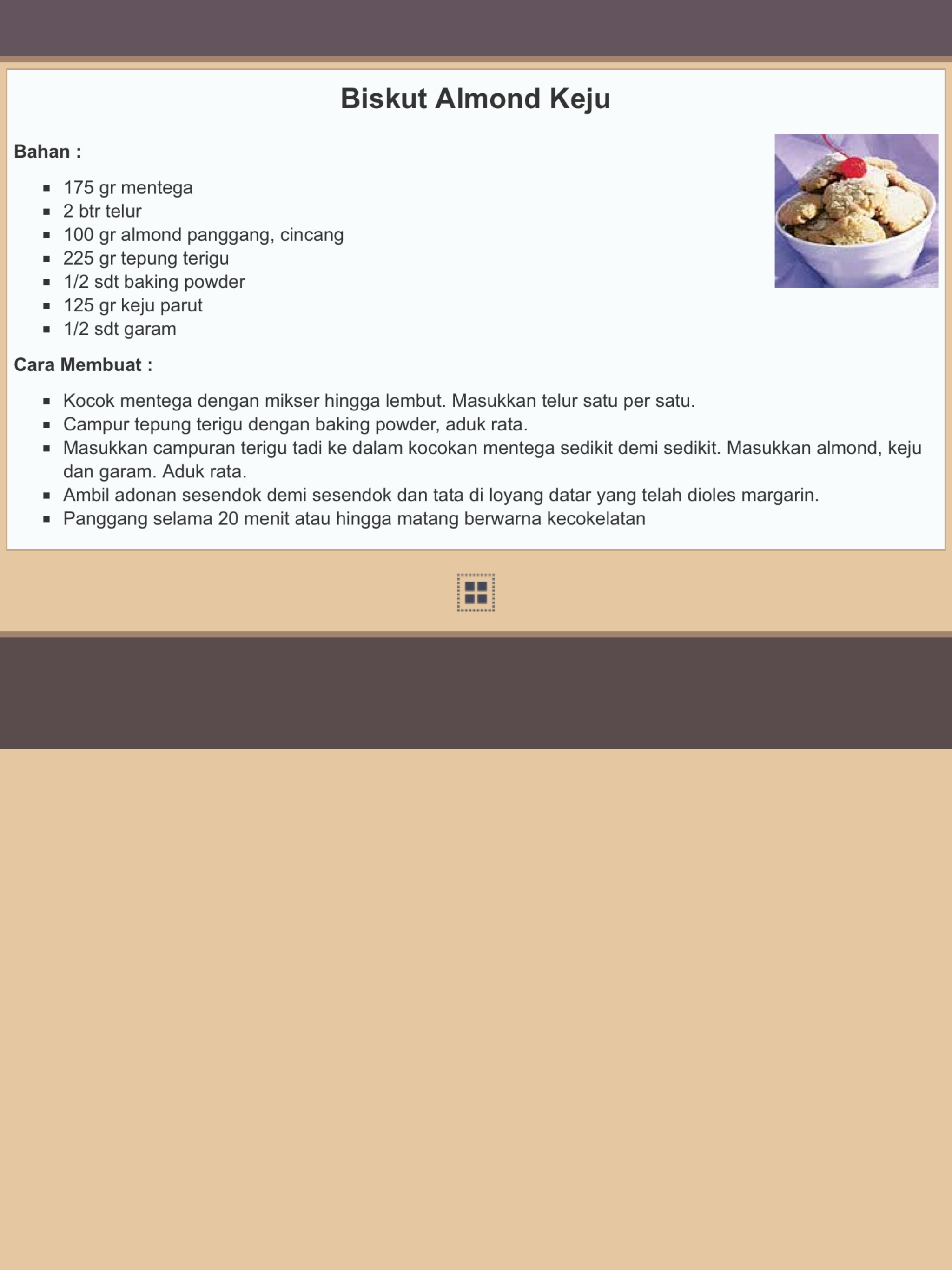 Resep Kue Kering Indonesia