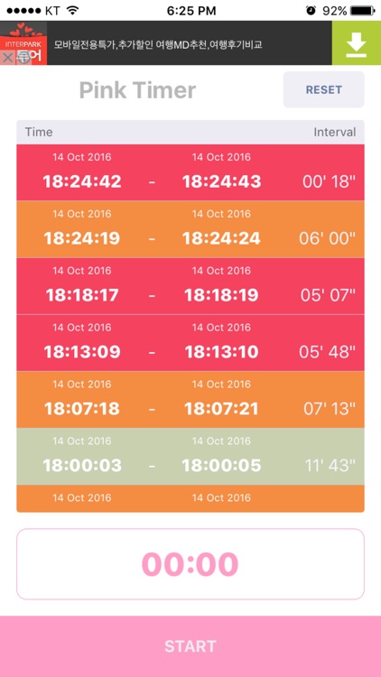 Pink Timer - Pregnancy/Childbirth Contraction