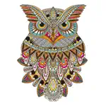 Owl Floral Coloring Book For Adult Relaxation Game App Cancel