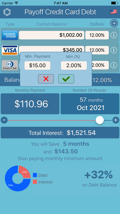 How to cancel & delete Manage Credit Card Debt from iphone & ipad 3