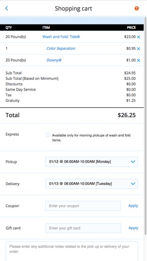 Complete Laundry Solution Pick Up & Delivery App(圖4)-速報App