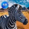 Try how to be a zebra in Zebra Simulator 3D - African Horse Survival