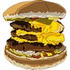 Hamburger Two Sticker Pack