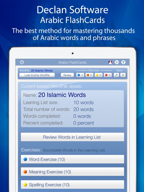 Learn Arabic FlashCards for iPad