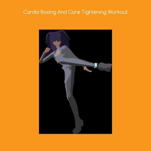 Cardio boxing and core tightening workout icon