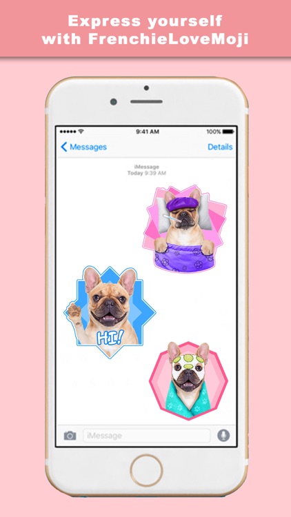FrenchieLoveMoji Stickers & Keyboard for Bulldogs screenshot-3