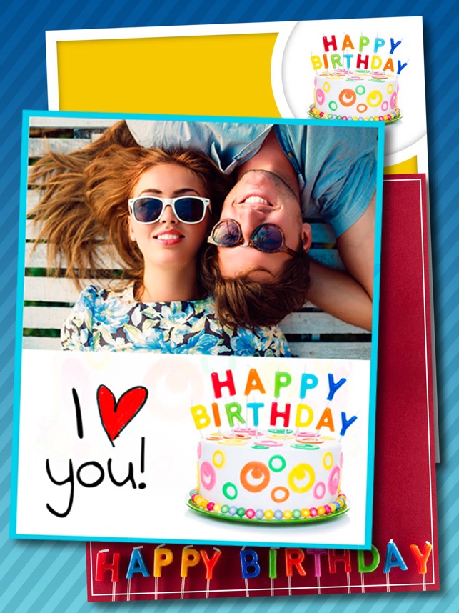 誕生日グリーティングカード フォトエディタ をapp Storeで