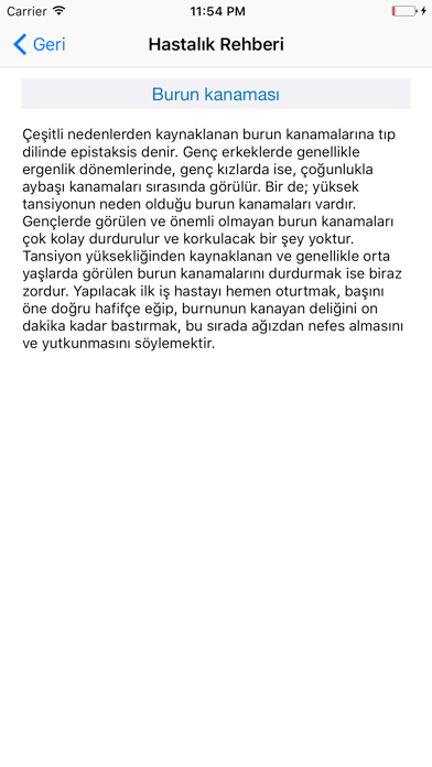 Screenshot #3 pour Hastalık Rehberi