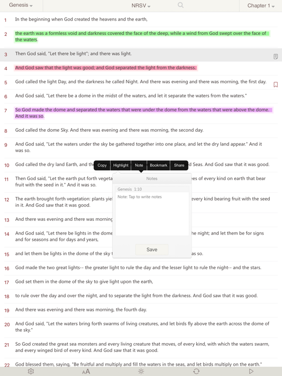 NRSV Bible(Holy Bible NRSV+Chinese Union Version) screenshot 2