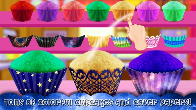 DIY Galaxy Cupcake Maker - Chef Kitchen Craze fun(圖2)-速報App