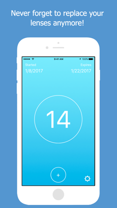 LensAlert - Contact Lens Reminder and Tracker screenshot 1