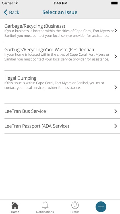 Lee County Request for Action