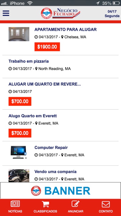 Jornal Negócio Fechado USA