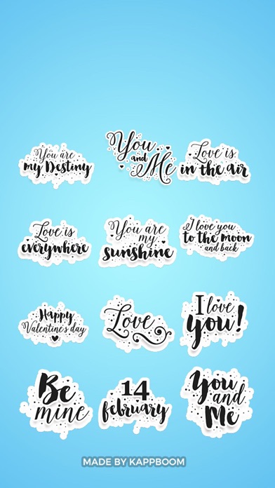 Love Quotes Stickers by Kapboomのおすすめ画像1