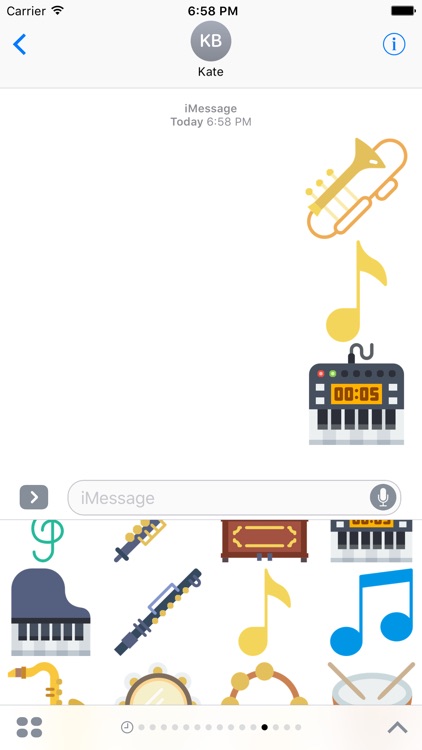 Music Stickers -Emoticons for Texting in Messenger