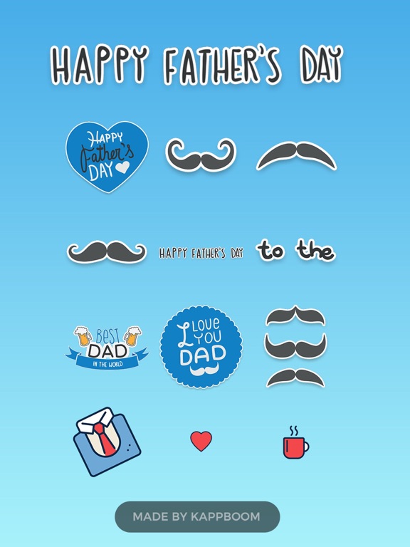 Screenshot #4 pour I Love My Dad Stickers
