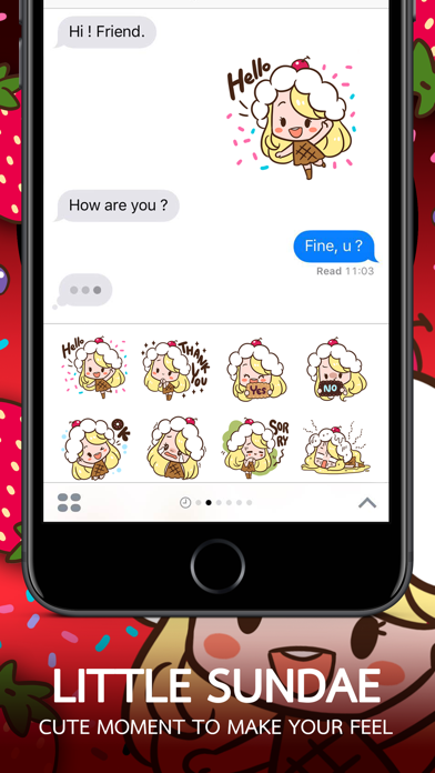 Screenshot #2 pour ลิตเติล ซันเด สติกเกอร์ สำหรับ iMessage ฟรี