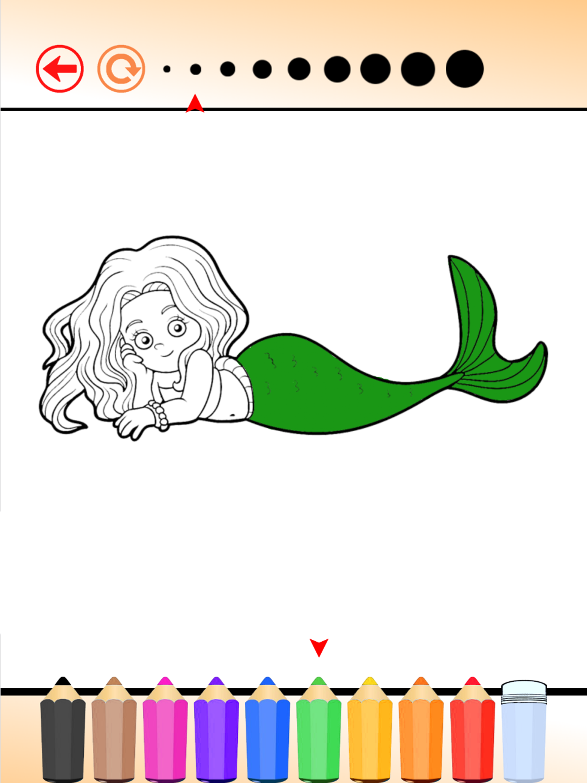 Princess Mermaid - Coloring book for me & children screenshot 8