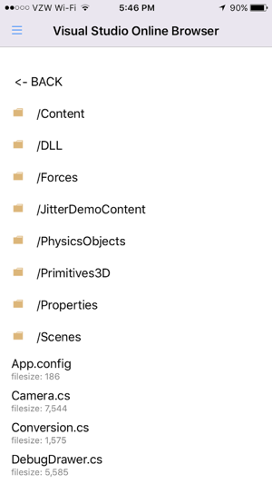 Visual Studio Online Browser