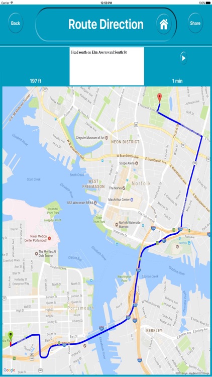 Norfolk Virginia Offline City Maps Navigation screenshot-4