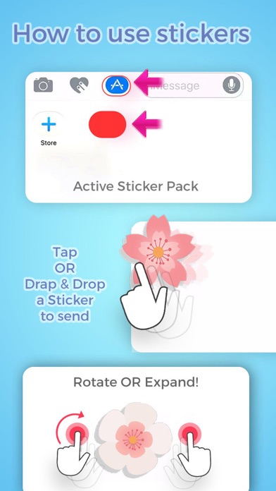 Screenshot #3 pour Cherry Blossom Stickers by Kappboom