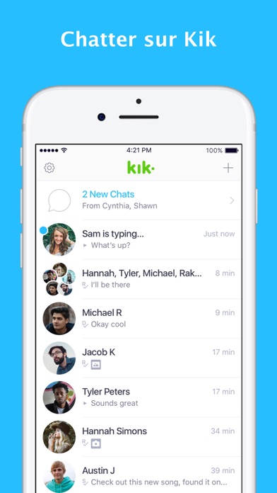 Screenshot #1 pour Kik Messaging & Chat App
