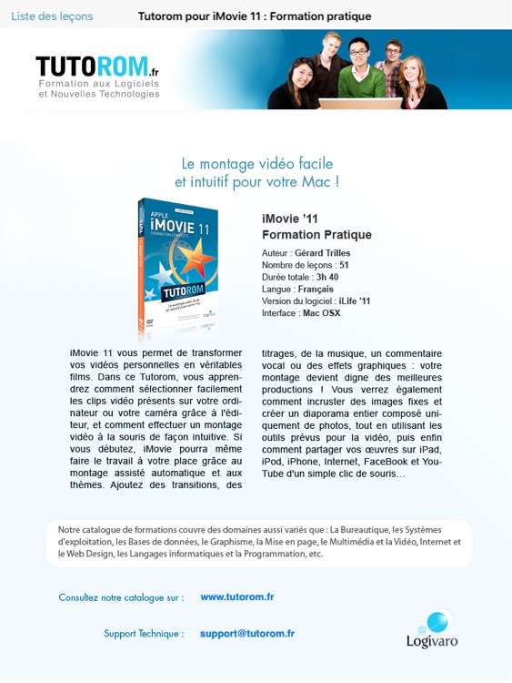 Tutorom pour iMovie '11 - Formation Vidéo screenshot-4