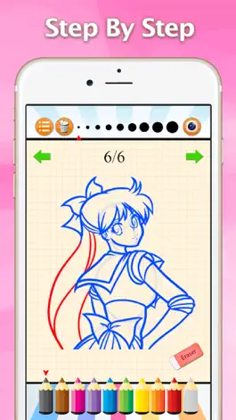Game screenshot How to Draw for Sailor Moon : Drawing and Coloring apk