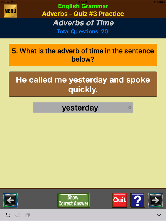Screenshot #4 pour easyLearn Adverbs in English Grammar
