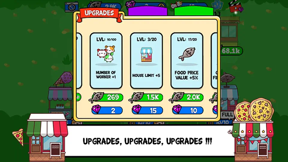 Скриншот Princess Cat Nom Nom - Clicker & Idle на iPhone 3
