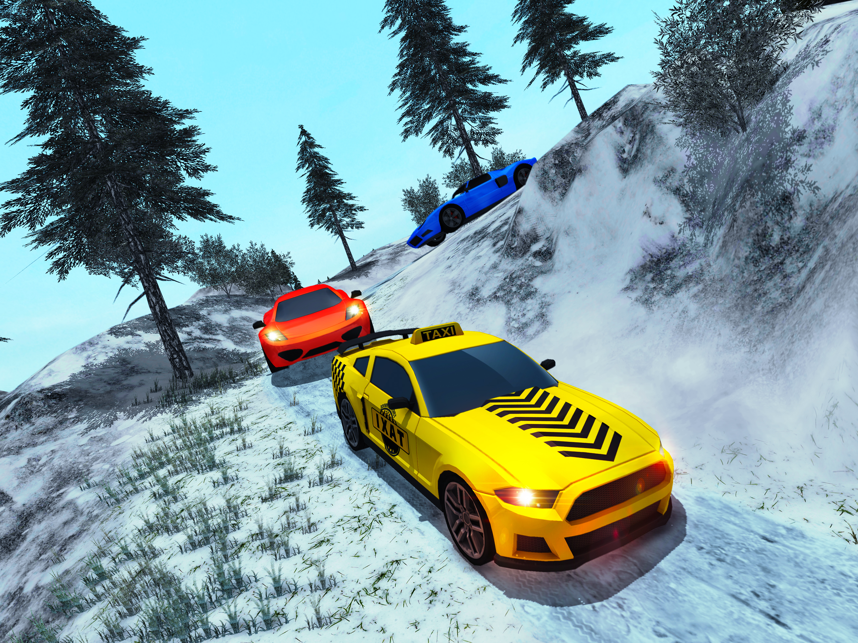 Modern Crazy Cab Taxi Driver : Hill Driving Sim