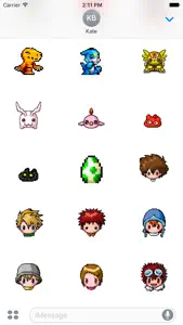 Digital Monsters Pixel Art: Sticker Pack screenshot #3 for iPhone