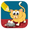 Kids Coloring Book Page Cat And Mouse Version