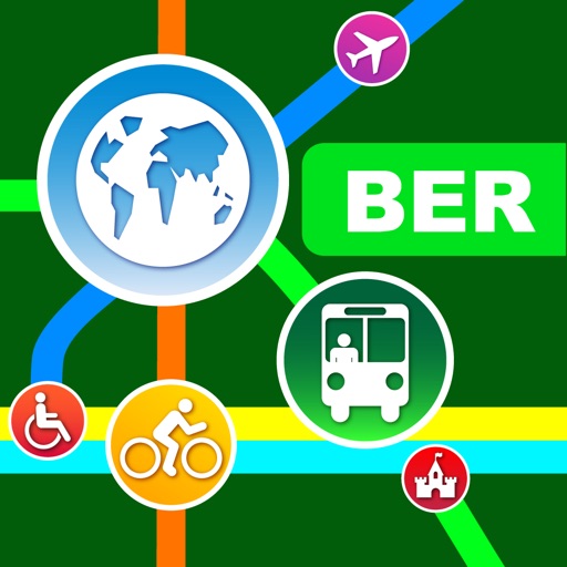 Berlin City Maps - Discover BER with MRT,Bus,Guide Icon