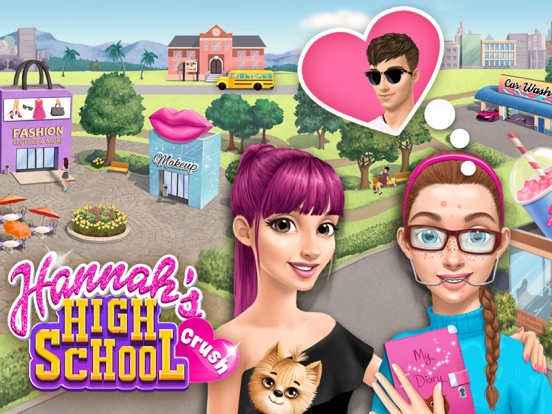 Hannah's High School Crush - No Ads iPad app afbeelding 1