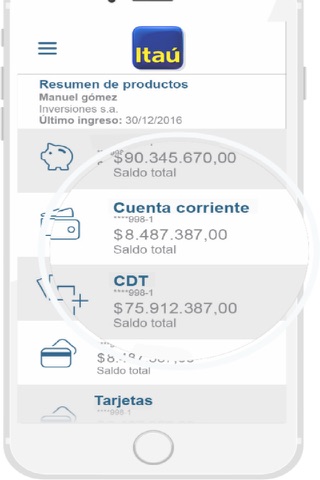 Itaú Empresas CO screenshot 2