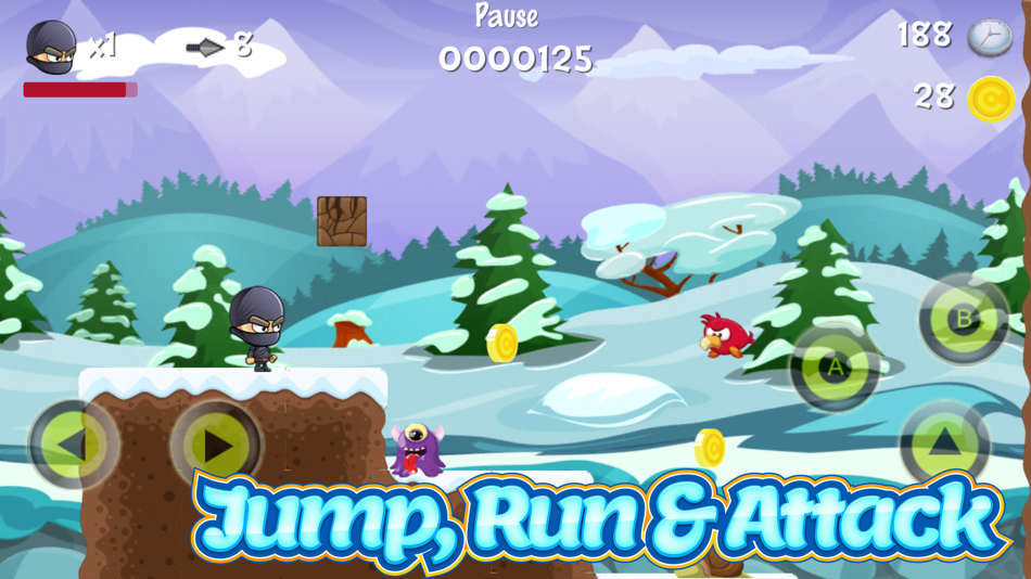 #2. Super Ninja Adventure - Run and Jump Games (iOS) 由: Wirat Olanraktham