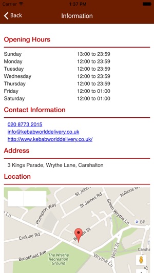 Kebab World Carshalton(圖2)-速報App