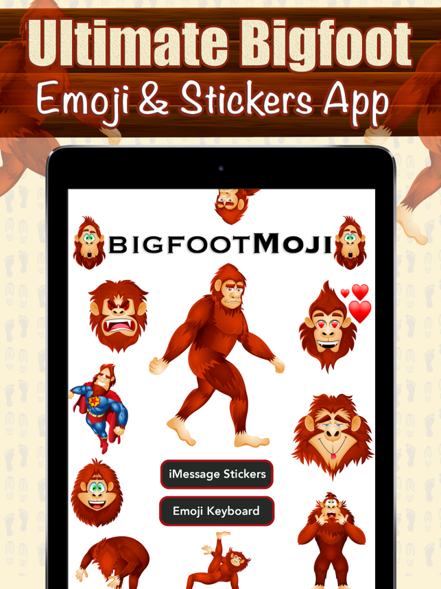 ‎BigfootMoji – Crazy Sasquatch & Bigfoot Emojis Screenshot