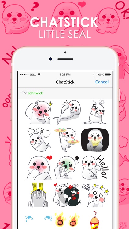Little Seal Stickers & Emoji Keyboard By ChatStick