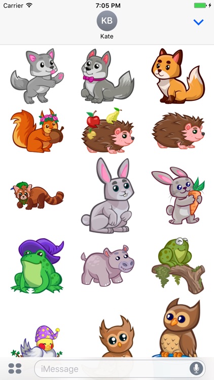 Cute Baby Animal Stickers for iMessage screenshot-3