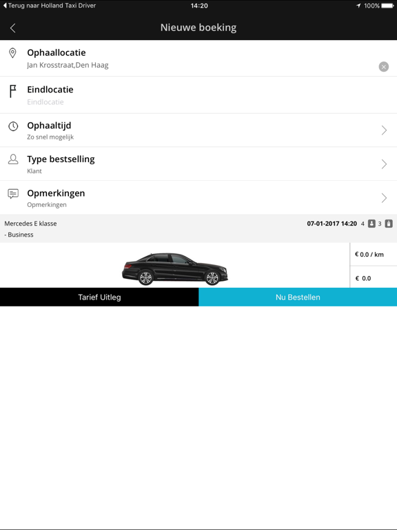 Screenshot #5 pour Holland Taxi App