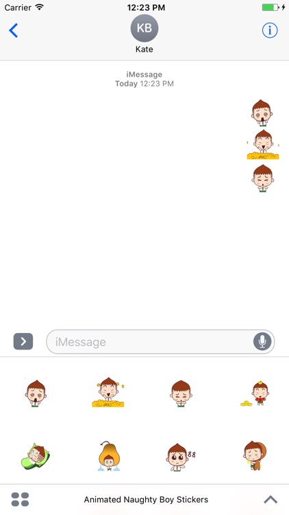 Animated Naughty Boy Stickers For iMessage