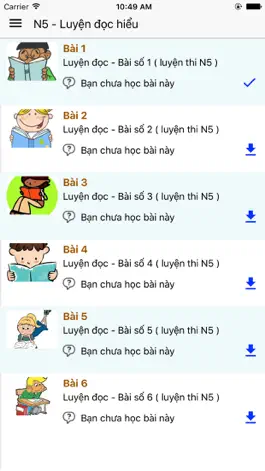 Game screenshot Luyen Doc Hieu Tieng Nhat - Offline mod apk