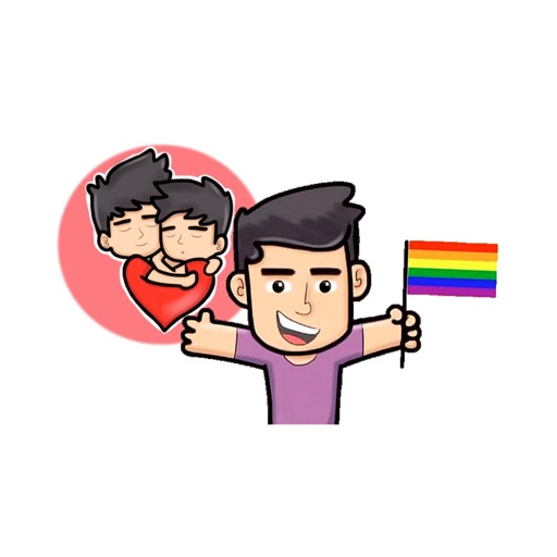 Gay Couple - LGBT Pride Stickers icon