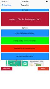 AWS Certified Solutions Architect - Associate Exam screenshot