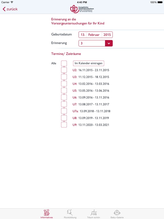 Screenshot #5 pour Geburt+Baby
