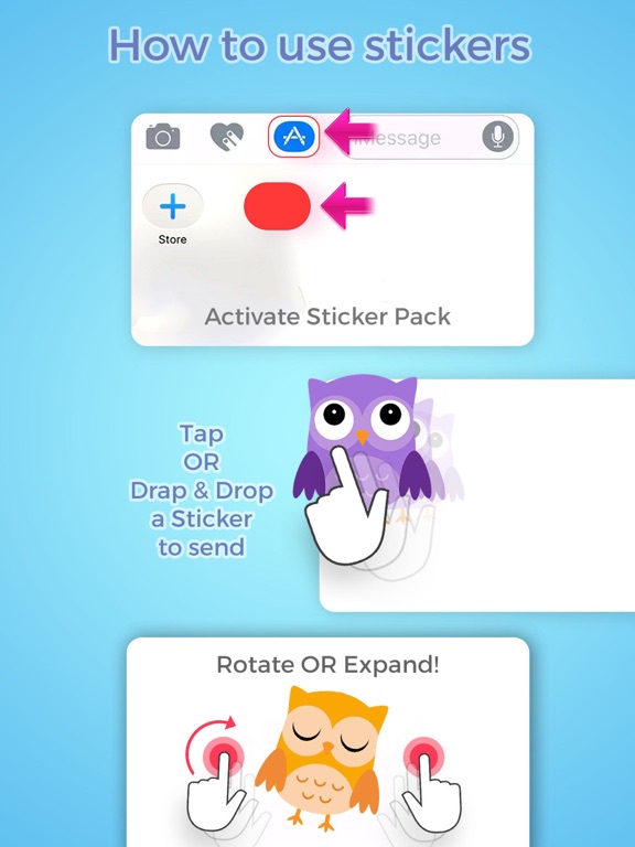 Screenshot #6 pour Cute Owl Stickers by Kappboom