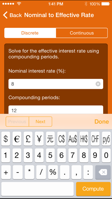 Screenshot #2 pour Wolfram Time-Value Computation Reference App