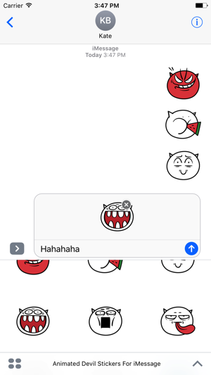 Animated Devil Emoji Stickers For iMessage(圖3)-速報App